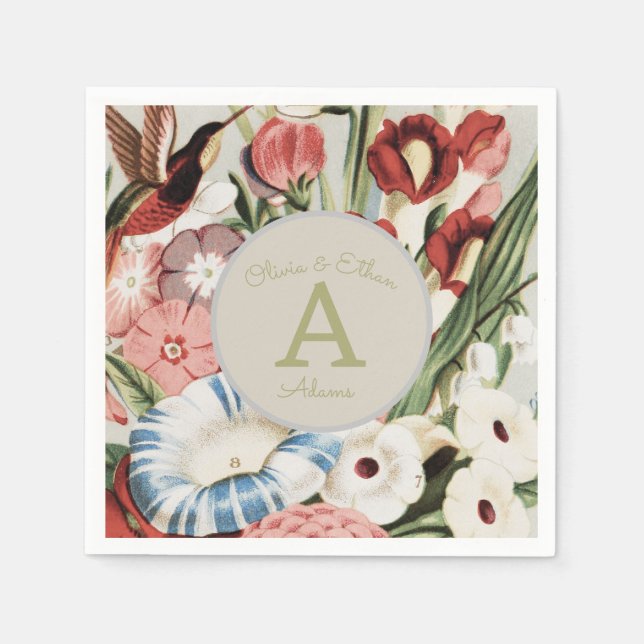 Servilleta De Papel Jardín de cabaña inglés (Anverso)