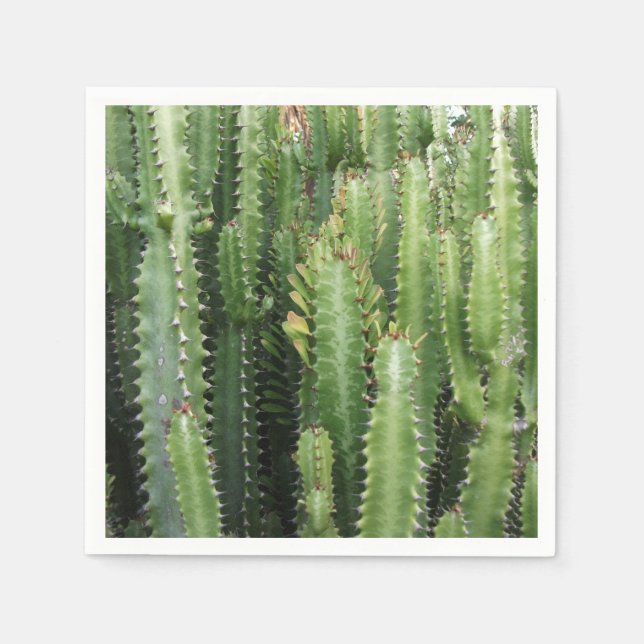 Servilleta De Papel Jardín de Cactus (Anverso)