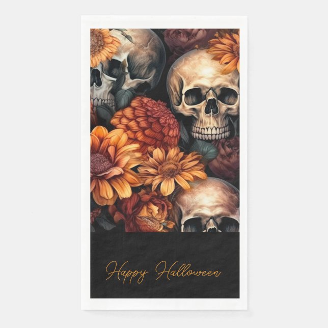 Servilleta De Papel Jardín de Calaveras (Anverso)