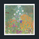Servilleta De Papel Jardín de flores (por Gustav Klimt)<br><div class="desc">Este diseño presenta una pintura del artista austriaco Gustav Klimt (1862-1918). Se trata de una representación de un hermoso jardín florido al estilo típico impresionista de Klimt. Las flores casi parecen desbordarse, y es imposible no sentirse animadas por su belleza. El trabajo original se terminó en 1907 y su título...</div>