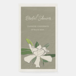 Servilleta De Papel Jardín de Gardenia Floral Blanco Simple Ducha de N