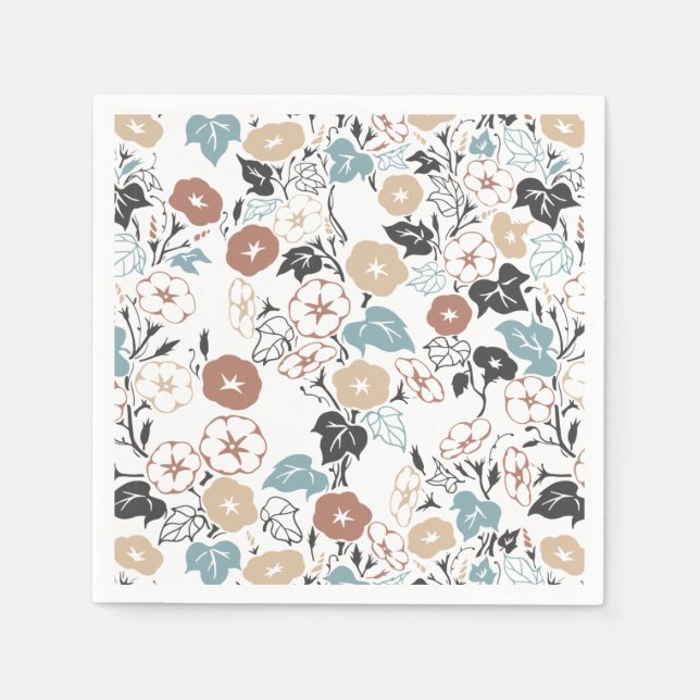 Servilleta De Papel Jardín de Gloria de la Mañana de Verano (Anverso)