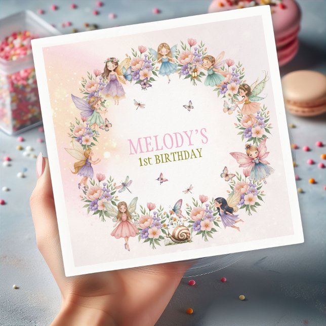 Servilleta De Papel jardín de hadas caprichoso cumpleaños 1 (Subido por el creador)