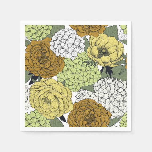 Servilleta De Papel Jardín de primavera tardía 2 (Anverso)