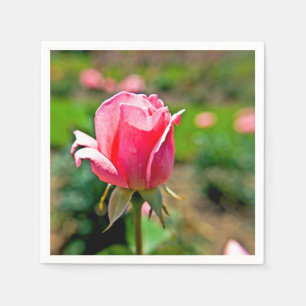 Servilleta De Papel Jardín de Rosas Rosadas