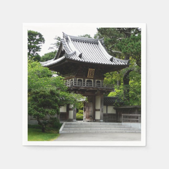 Servilleta De Papel Jardín de té japonés en San Francisco (Anverso)
