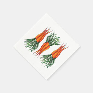 Servilleta De Papel Jardín de verduras de Naranja de zanjas