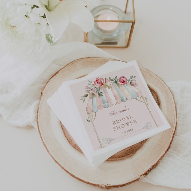 Servilleta De Papel Jardín floral despedida de soltera rosa (Subido por el creador)