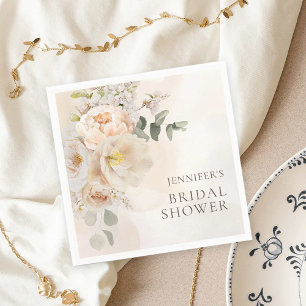Servilleta De Papel Jardín Floral Eucalyptus Bridal Shower