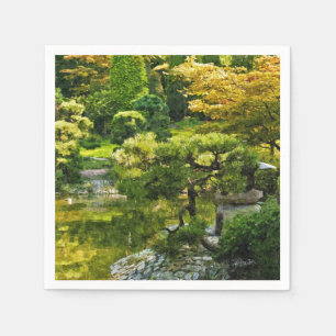 Servilleta De Papel Jardín Japonés - Estética Tradicional