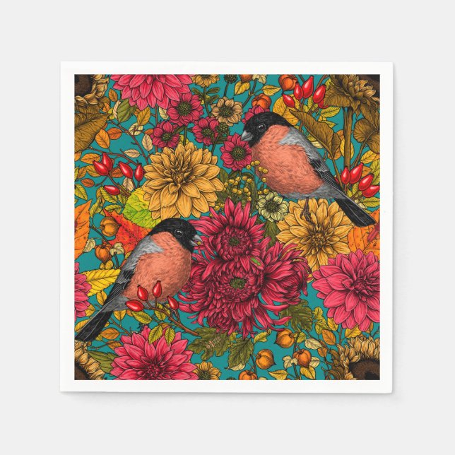 Servilleta De Papel Jardín otoñal 3 (Anverso)