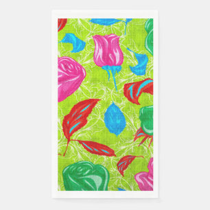 Servilleta De Papel Jardín Vibrante en Flor