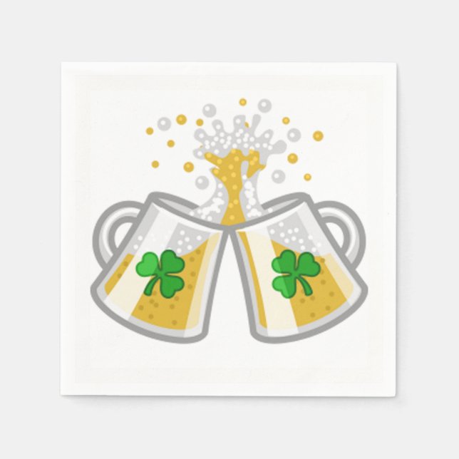 Servilleta De Papel Jarras de cerveza (Anverso)