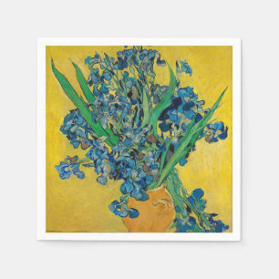 Servilleta De Papel Jarrón Van Gogh con Iris Clasicismo Impresionista