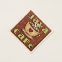 Java Cafe Toallas de papel para café