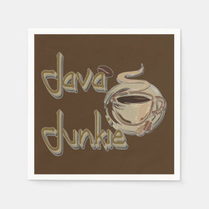Servilleta De Papel Java Junkie Coffee Aovers Napkins Dark Brown