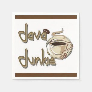 Servilleta De Papel Java Junkie Coffee Lovers White Napkins