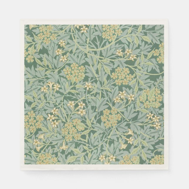 Servilleta De Papel Jazmín, patrón de William Morris, (Anverso)