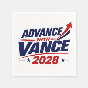 Servilleta De Papel JD Vance para elecciones presidenciales de 2028