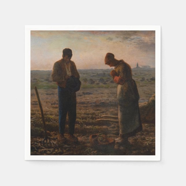 Servilleta De Papel Jean-Francois Millet - The Angelus (Anverso)