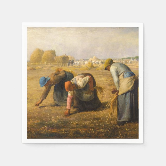 Servilleta De Papel Jean-Francois Millet - The Gleaners (Anverso)