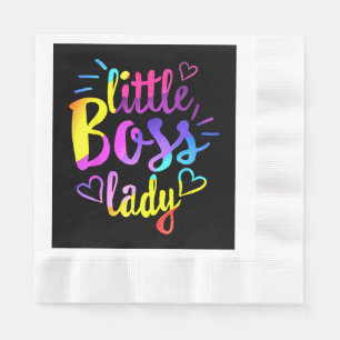 Servilleta De Papel Jefa Pequeña Señora Niñas Hijas Bebé mini jefa