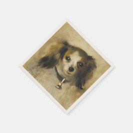 Servilleta De Papel Jefe de un perro, Auguste Renoir Art