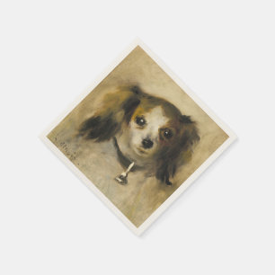 Servilleta De Papel Jefe de un perro, Auguste Renoir Art
