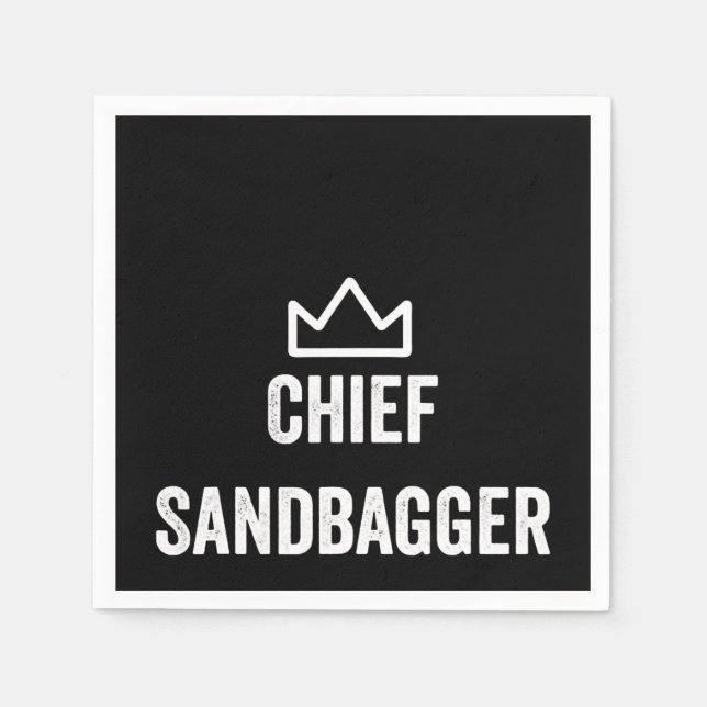 Servilleta De Papel Jefe Sandbagger Golf Meme Bjj Chess Sandbag (Anverso)