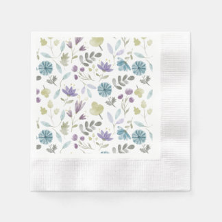 Servilleta De Papel Jennifer Floral Winter Flowers Napkins