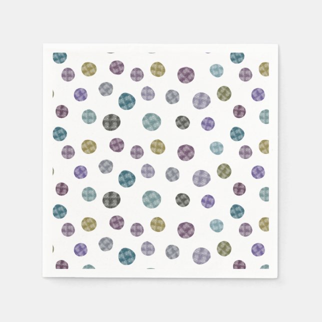 Servilleta De Papel Jennifer Watercolor Dots (Anverso)
