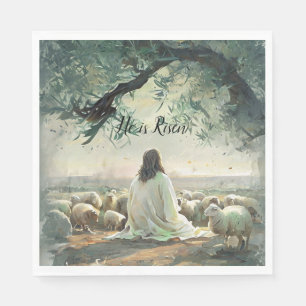 Servilleta De Papel Jesucristo Religioso Pascua Católico