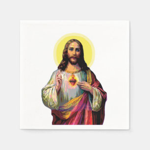 Servilleta De Papel Jesus Christus en el estilo de arte pop