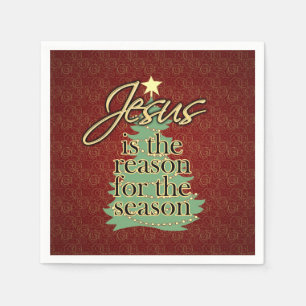Servilleta De Papel Jesús es el navidad del cristiano de la razón