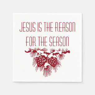 Servilleta De Papel JESÚS ES la RAZÓN del navidad de la ESTACIÓN