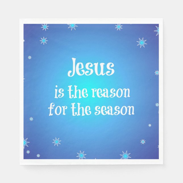 Servilleta De Papel Jesús es la razón para los Navidades de temporada (Anverso)