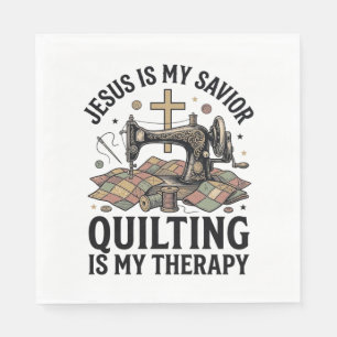 Servilleta De Papel Jesús Es Mi Salvador El Quilting Es Mi Terapia