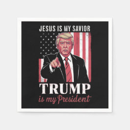 Servilleta De Papel Jesús Es Mi Salvador Trump Es Mi Presidente Elecci