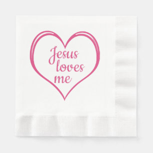 Servilleta De Papel JESÚS ME AMA de corazón