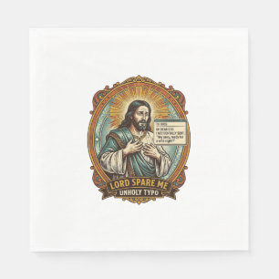 Servilleta De Papel Jesús Mensaje de Autocorrección Incorrecto Jefe Ve