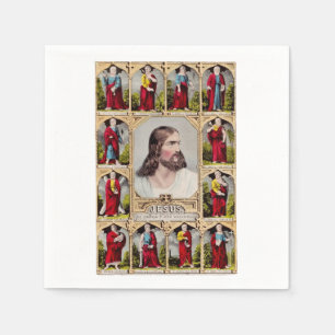 Servilleta De Papel Jesús y los doce apóstoles
