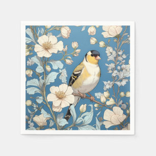 Servilleta De Papel Jilguero Americano Inspirado en William Morris
