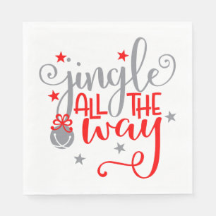 Servilleta De Papel Jingle All Way Navidades Bells