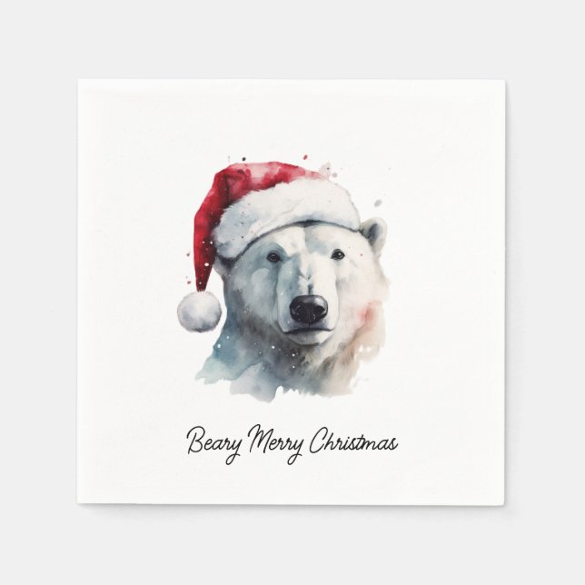 Servilleta De Papel Jingle Bear Joy, personalizado (Anverso)
