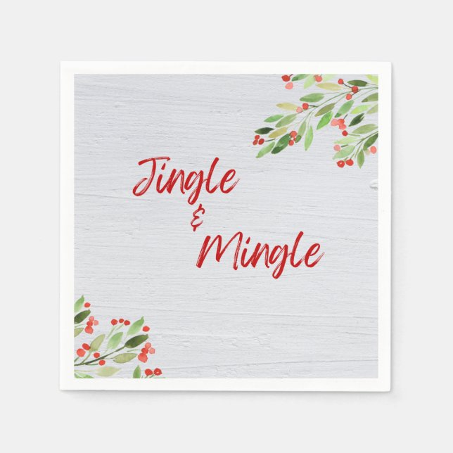 Servilleta De Papel Jingle & Mingle Cocktail Napkins (Anverso)