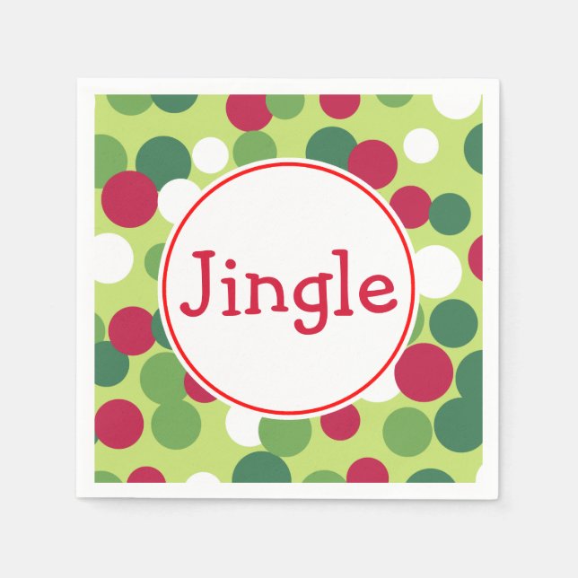 Servilleta De Papel Jingle Navidades Napkins (Anverso)