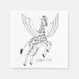 Servilleta De Papel Jirafa + pegaso = Jirafaso