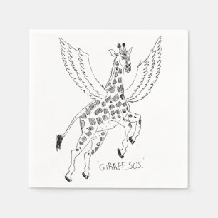 Servilleta De Papel Jirafa + pegaso = Jirafaso