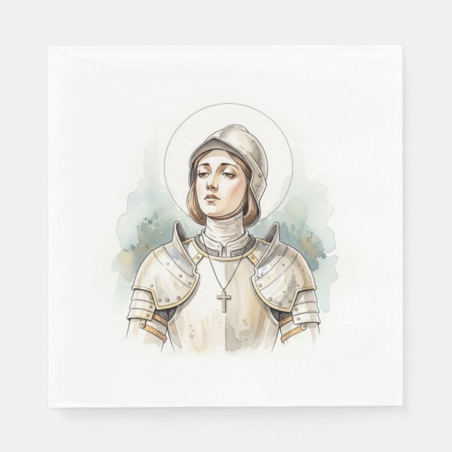 Servilleta De Papel Joan of Arc , Catholic Gifts (Anverso)
