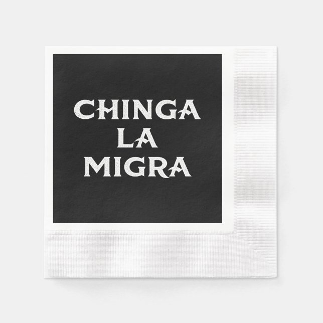 Servilleta De Papel Jode a la Migra (Anverso)